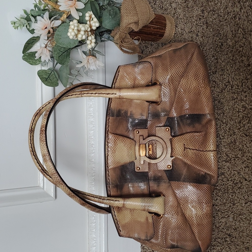 Rare Python Salvatore Ferragamo Handbag